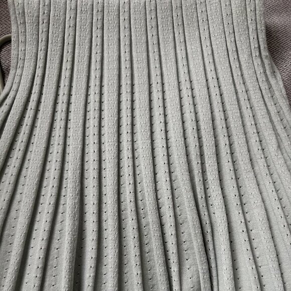 NWT LoveShackFancy Evaluna Stretch Pointelle Mini Dress size S in Eau De Nil - Picture 7 of 8